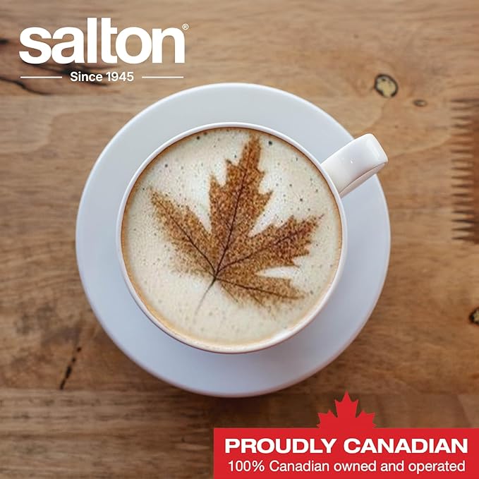 Salton 3-In-1 Pocket Sandwich Maker, Belgian Waffle Maker, and Electric Grill with Non-Stick Removable Dishwasher-Safe Plates, Indicator Lights, Cord Wrap and Upright Storage (SM1543)