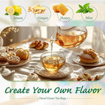 Load image into Gallery viewer, WT WEETEE Decaf Green Tea Bags, 100 Count CO2-Decaffeinated Green Tea, Drink All Day | Super Antioxidant | Resealable Kraft Bag