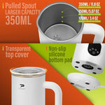 Load image into Gallery viewer, Milk Frother, Electric Milk Frother and Steamer 4 in 1 Automatic Coffee Steamer Frother, 11.8OZ / 350ML Warm and Cold Foam Frother For Coffee,Latte, Cappuccino, Macchiato, Hot Chocolate, White