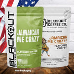 Load image into Gallery viewer, Blackout Coffee Jamaican Me Crazy Flavored Medium Roast - Freshly Roasted in the USA - 12 oz Ground Coffee Pouch
