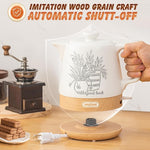 Load image into Gallery viewer, Ceramic Electric Kettle Pot 1 Liter, Teapot Rapid Boil For Coffee &amp; Tea, Hot Water Boiler, Automatic Shut-Off, BPA-Free, Boil-Dry Protection, 1000W