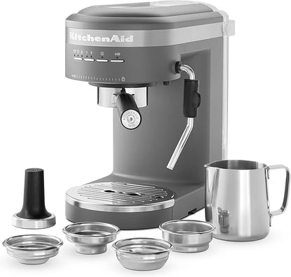 KitchenAid Semi-Automatic Espresso Machine - KES6403, Charcoal Grey