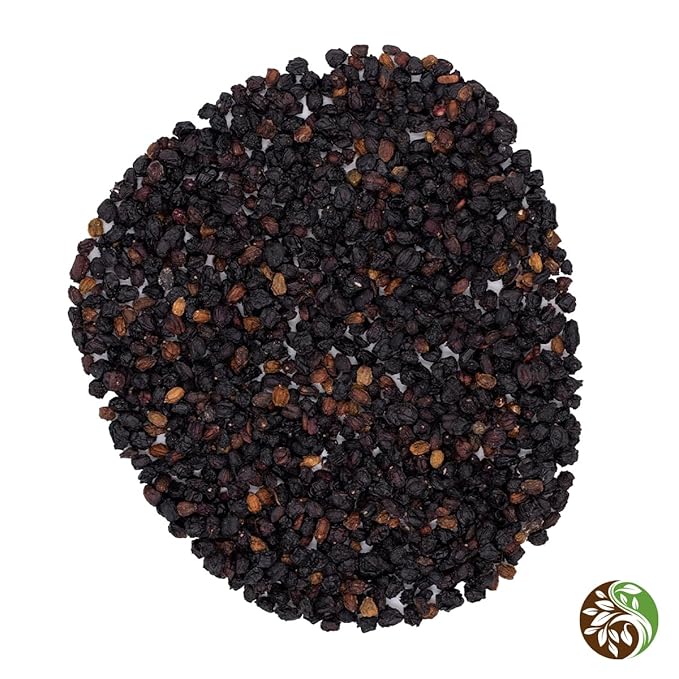 MagJo 100% Wild Harvest Dried Elderberries - 1lb Bulk - Non-Irradiated, Whole Black Elderberry Immune Support - Raw Vegan Sambucus 1 Pound