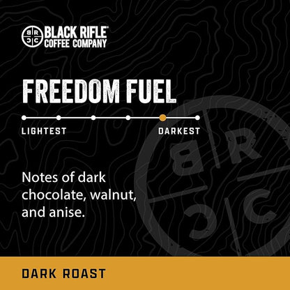 Black Rifle Coffee Company Freedom Fuel, 12 Count, Dark Roast K Cups - Single Serve K Cups Coffee Pods - Kcup Pods Compatible with Keurig 1.0 & 2.0 - Made from Arabica Beans