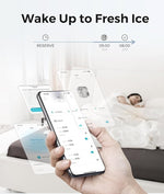 Load image into Gallery viewer, ecozy Smart Nugget Ice Maker Countertop, Portable Pebble Ice Machine with Voice Control, 34lbs/24H Soft Chewable Ice, Self-Cleaning Pellet Ice Maker with APP WiFi for Kitchen Party, Stainless Steel