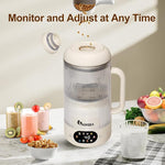 Load image into Gallery viewer, IAGREEA 35oz Noise Reducing Nut Milk Maker Machine, 10 in 1 Automatic Soy Milk Maker with 8 Blades, Homemade Oat, Juice, Yogurt, Milk Shake, 12H Delay, 6H Keep Warm, BPA-Free, Self-Cleaning
