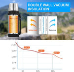 Load image into Gallery viewer, HoneyBee 41 Ounce,Vacuum Insulated Bottle,Coffee Thermos,Thermos for Hot Drinks. Twist and Pour TopThermos &amp; Cleaning Brush. Commute, Travel, and Picnic Friendly Portable.Bpa-Free .（Silver）