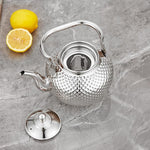 Load image into Gallery viewer, SANQIAHOME 1200ml teapot with Infuser stainless steel Water Boilers lifting handle Tea Maker Water Kettle for Induction/Gas silver