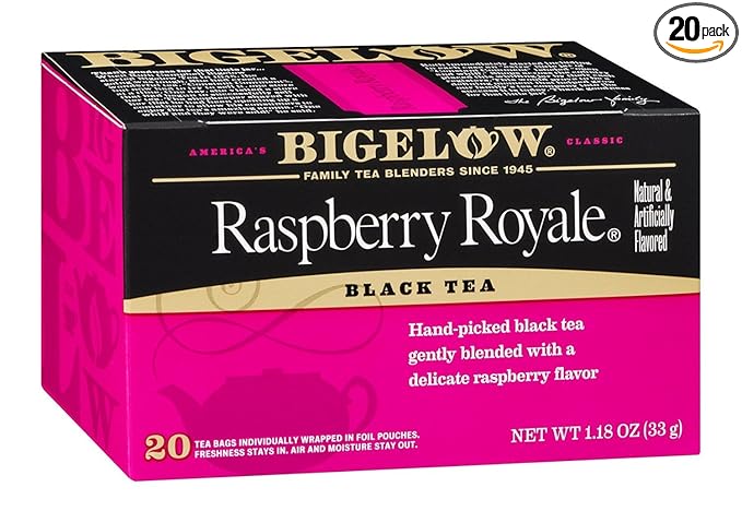 Bigelow Tea Raspberry Royale 20 Bags (Pack of 18)
