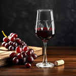 Load image into Gallery viewer, Personalized Wine Glass Gifts for Women - Monogrammed A-Z Wine Glasses Gift | Custom Christmas Gift, Valentines Day, Birthday Gifts for Women Her Mom Wife Best Friend Sister (W)