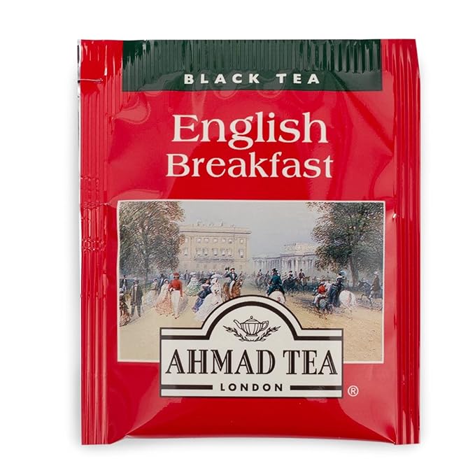 Ahmad Tea Black Tea, English Breakfast Teabags individually wrapped in foil, 100 ct - Caffeinated & Sugar-Free
