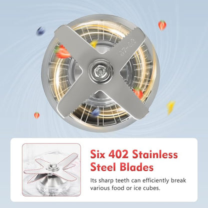 2L 2200W Professional Countertop Blender Heavy Duty Household Grade Blender Mixer with Food Grade ABS Stirring Rod for Milkshakes and Ice Cream (black)