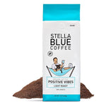 Load image into Gallery viewer, Stella Blue Ground Coffee, Positive Vibes Blend, Light Roast, Fresh Coffee Ground 100% Arabica, Smooth Balanced Roast with Distinct Flavor Notes, Ethically Sourced Coffee Beans, 12 oz Bag