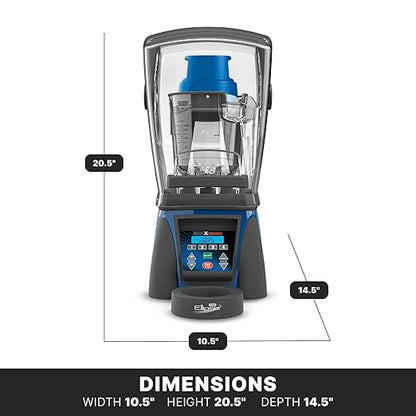 Waring Commercial 3.5 HP Ellipse Blender w/LCD Display, Programmable, 32 oz. Copolyester Container & Sound Enclosure