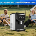 Load image into Gallery viewer, Nugget Ice Makers Countertop Soft Chewable Pellet Ice Machine with Auto-Cleaning Function, Ice/Water/Ice-Water Mix Mode, 62Lbs/24H Portable Countertop Ice Makers for Home Party RV Camping