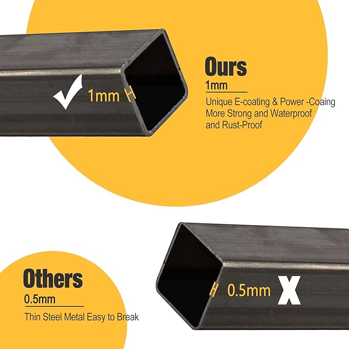 PHI VILLA Patio Swivel Dining Chairs Set of 4, Outdoor Kitchen Garden Metal Chair with Cushions, Patio Furniture Chair with Armrest, Black Frame