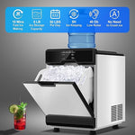 Load image into Gallery viewer, Nugget Ice Makers Countertop Soft Chewable Pellet Ice Machine with Auto-Cleaning Function, Ice/Water/Ice-Water Mix Mode, 50 Lbs/24H Portable Countertop Ice Makers for Home Party RV Camping
