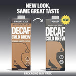 Load image into Gallery viewer, Wandering Bear Decaf Cold Brew Coffee, 32 fl oz, 6 pack - Extra Strong, Bold, Smooth, Unsweetened, Shelf-Stable, Ready to Drink, Iced Cold Brewed Coffee Drinks - Gluten Free &amp; Vegan Decaf