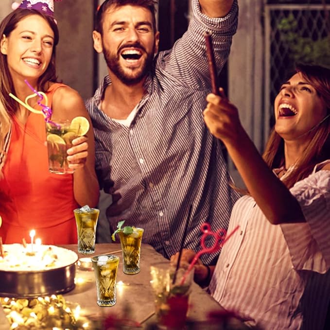 BCnmviku 6Pack Shot Glasses 65ML/2.2OZ Tequila Glasses Heavy Base Cordial Glasses