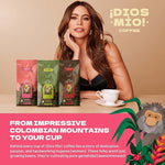 Load image into Gallery viewer, Dios Mio Coffee by Sofia Vergara, Light Roast, Whole Bean Premium Colombian Coffee, 12 Ounce Bag (Pack of 2)
