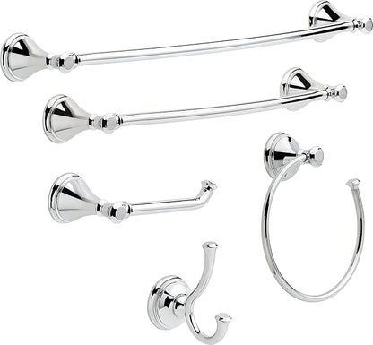 DELTA FAUCET Rubber Limited 79750 Cassidy Wall Mount Single Post Toilet Paper Holder Bath Hardware Accessory in Polished Chrome