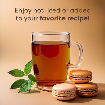 Waka Instant Black Tea Mix Pouch, Decaffeinated - 100% Tea Leaves, No Additives, Unsweetened Tea Powder for 50 Quarts or 200 Cups – Easy Quick Hot and Iced Teas (4.5oz)