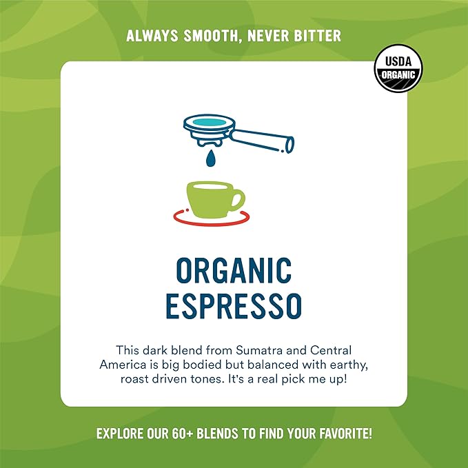 Cameron's Coffee Roasted Whole Bean Coffee, Organic Espresso, 28 Ounce