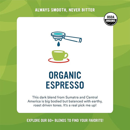 Cameron's Coffee Roasted Whole Bean Coffee, Organic Espresso, 28 Ounce