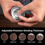 Load image into Gallery viewer, M6 Manual Coffee Grinder,Conical Hexagonal Burr &amp; Double Bearings for Smooth Grinding,Portable Mini Hand Coffee Grinder for Espresso Pour Over French Press at Home or Camping Travling