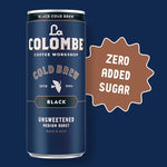 Load image into Gallery viewer, La Colombe Coffee, Cold Brew Black, Unsweetened, 11 fl oz Cans (Pack of 12), Coffeehouse Quality, Natural Sweetness, Specialty Grade Coffee Beans, Ready-to-Drink On-the-Go