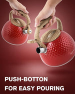 Load image into Gallery viewer, Tea Kettle,2.5 Quart Stovetop Tea Kettles Loud Whistle,Food Grade Stainless Steel Water kettles for Stove Top with Anti-hot Ergonomic Handle,Suitable for All Heat Sources