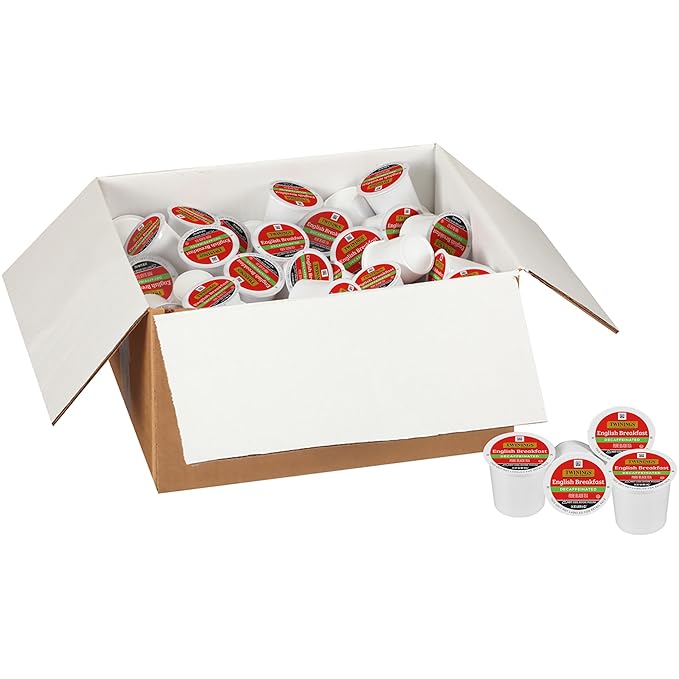 Twinings Decaf English Breakfast Tea K-Cup Pods for Keurig, 56 Count (Pack of 1), Naturally Decaffeinated Black Tea, Smooth, Flavourful, Robust, Enjoy Hot of Iced