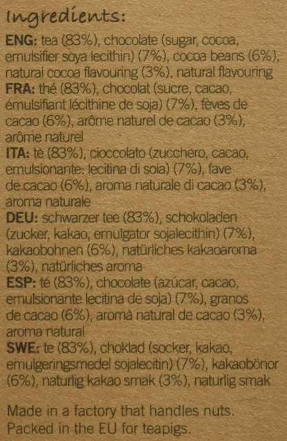 Teapigs Chocolate Flake Herbal Tea Bags Made With Whole Leaves (6 Packs of 15 Tea bags)