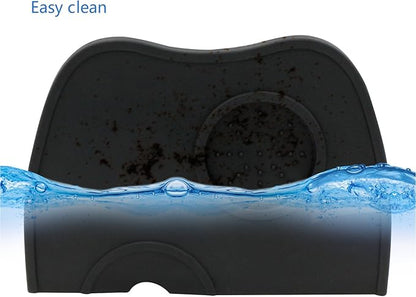 Handook Tamper Mat, Espresso Tamper Mat, 8.3 X 5.9 Inch Coffee Mat, Coffee Tamper Mat for Espresso Machine, Espresso Accessory, Barista Tools, Coffee Tamper Station, Espresso Pad for Counter (Black)