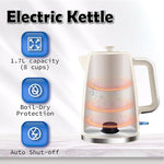 Load image into Gallery viewer, 1.7L Electric Kettle, Fast Boiling 1200W Hot Water Boiler, 360° Cordless Design,Electric Tea Kettle for Boiling Water Auto Shut Off Boil Dry Protection，Electric Water Kettle for Coffee Tea,Beige