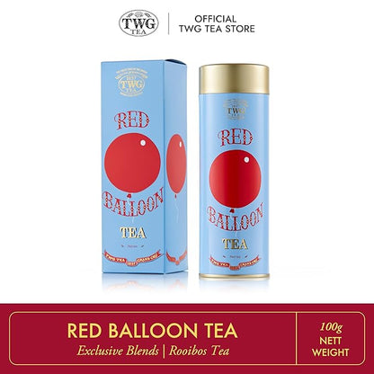 TWG Tea | Red Balloon Tea | Rooibos Tea | Coconut & Blueberries | Haute Couture Tin, 100g | Gift Set