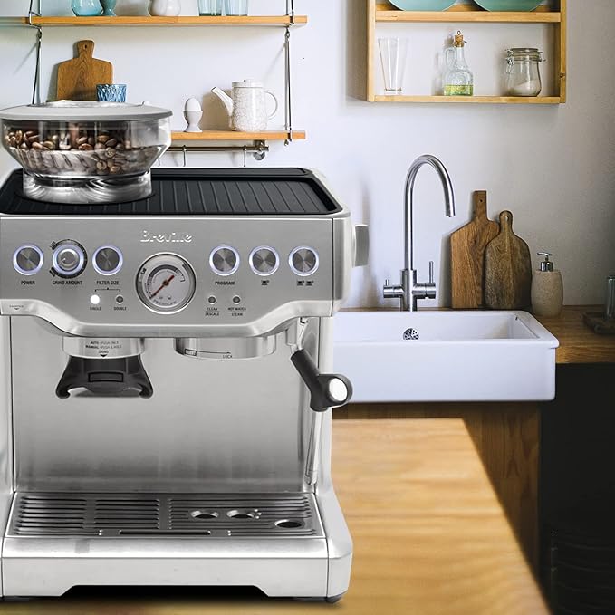 Tamping Mat for Breville 870/880, Espresso Tamper Mat, Food Grade Silicone Non-Slip, 11in x 9.25in, Waterproof Heat Resistant, Espresso Tamping Station for Espresso Machine Barista Accessories (Black)