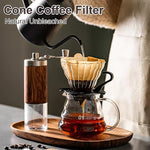 Load image into Gallery viewer, 100 Count Coffee Filter #2, 2 Cone Coffee Filters Unbleached Natural 2 Cone Filters Paper Compatible with Drip and Pour Over Coffee Maker