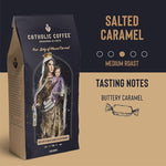 Load image into Gallery viewer, Catholic Coffee Our Lady of Mount Carmel | Medium Roast Whole Bean Coffee – Buttery Caramel Notes | 12oz Bag – Catholic Gift Honoring the Brown Scapular Devotion