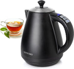 Load image into Gallery viewer, Mixpresso Electric Kettle Temperature Control, Hot Water Kettle Electric, Cordless 1 Liter Capacity, Keep Warm &amp; Led Indicator, Auto-Shutoff, Boil-Dry Protection, Black Electric Kettle