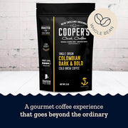 Cold Brew Coffee Colombian Reserve Single Origin Coarsely Whole Bean Coffee - 2 lb. Bag - Dark Roast