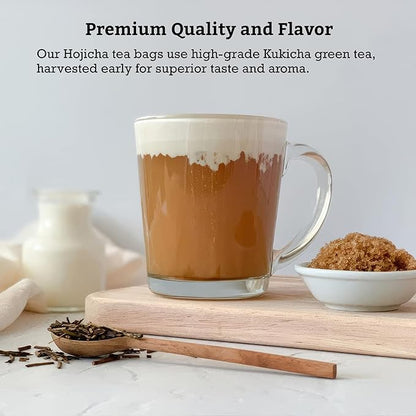 SUGIMOTO TEA Japanese Hojicha Roasted Green Tea Loose Leaf 0.5 lb (227 g) Pack of 1