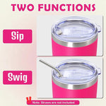 Load image into Gallery viewer, 20oz Tumbler Stainless Steel Tumbler Cup with Lid Vacuum Insulated Double Wall Travel Mug, Durable Powder Coated Travel Coffee Tumbler Mug for Hot &amp; Cold Drinks, Hot Pink,4 Pack