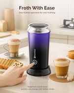 Load image into Gallery viewer, Maestri House Milk Frother, 3-in-1 Hot &amp; Cold Mik Frothing Steamer, 8.12OZ/240ML Touch Control Foam Maker, Compact Space-saving Design for Latte, Cappuccino and Warm Milk