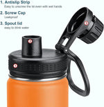 Load image into Gallery viewer, koodee Insulated Water Bottle, 32 oz Stainless Steel Double Wall Vacuum Wide Mouth Sport Bottle with Leakproof Spout Lid （Cosmic Orange）