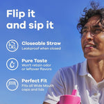 Load image into Gallery viewer, Hydro Flask Water Bottle - Insulated Stainless Steel - Wide Mouth Flex Straw Lid, Non Spill, Leakproof and Refillable in 40 Oz Surf Blue