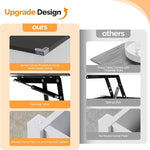 Load image into Gallery viewer, VINGLI Lift Top Coffee Table, White, with Storage Shelf/Hidden Compartment, Gas Lifting Mesa De Centro para Sala Pop Up Coffe Table