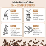 Load image into Gallery viewer, Pour Over Coffee Maker 14 OZ, 4 Cup Borosilicate Glass Drip Coffee Maker with Reusable Stainless Steel Filter and Cork Grip for Home Café 400 ML (Diamond Shape)