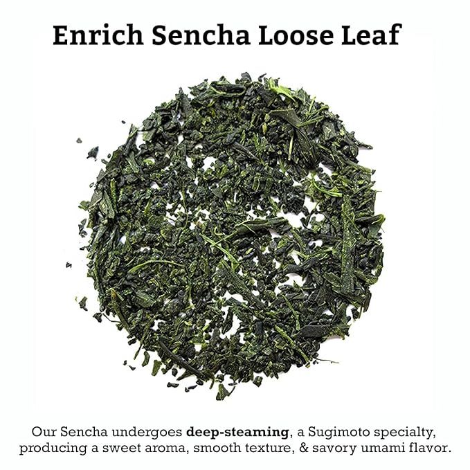 SUGIMOTO TEA Japanese Sencha Green Tea Loose Leaf 3.5 oz (100 g) Pack of 3