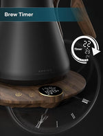 Load image into Gallery viewer, Gooseneck Electric Kettle with ±1℉ Temperature Control for Pour Over Coffee &amp; Tea, Quick Heating, BPA-Free Stainless Steel, Built-in Brew Timer, 1500W/0.9L (Rainforest)